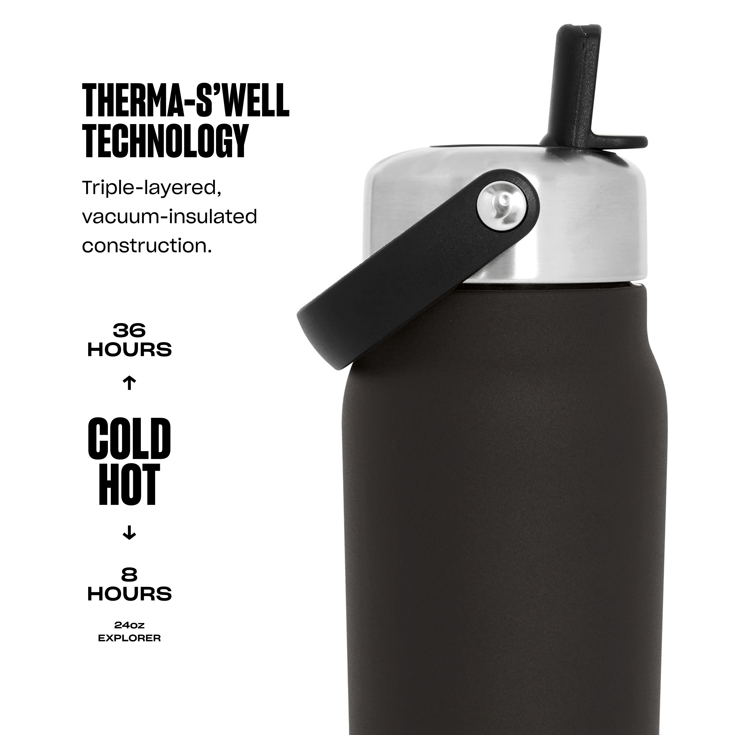 Explorer with Flip Straw Lid | 24oz Onyx - Image 8