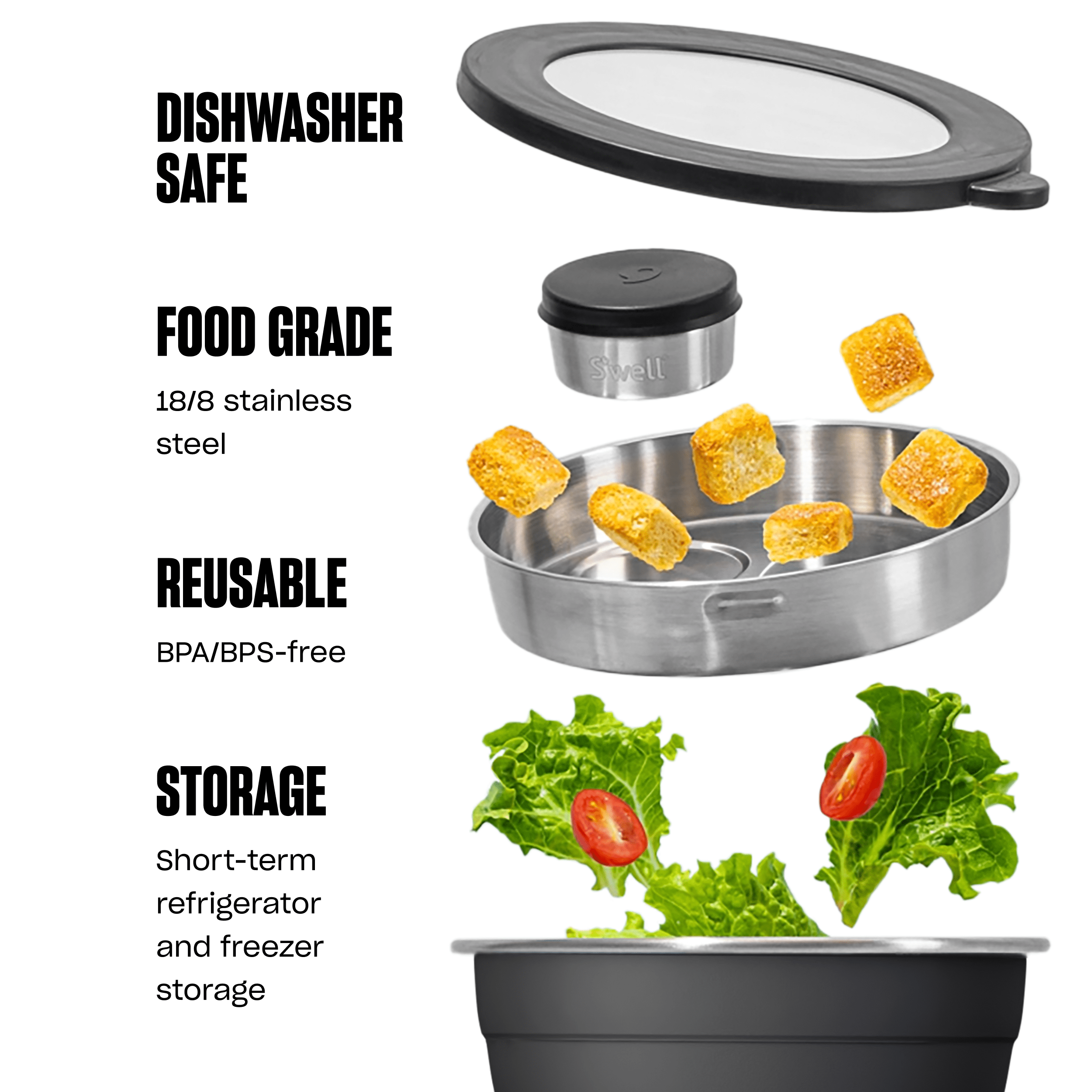 Salad Bowl Kit | 64oz Onyx - Image 6