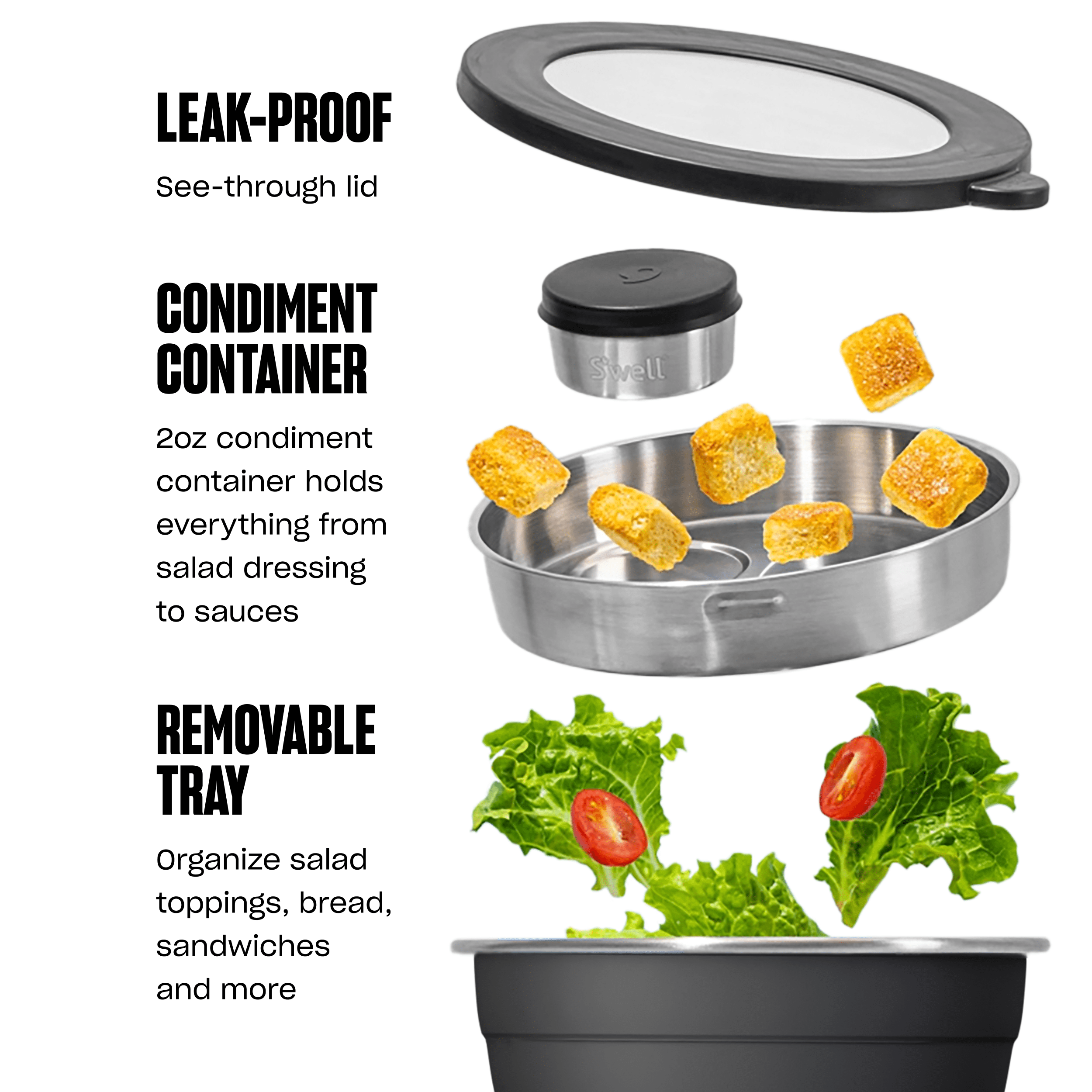 Salad Bowl Kit | 64oz Onyx - Image 5
