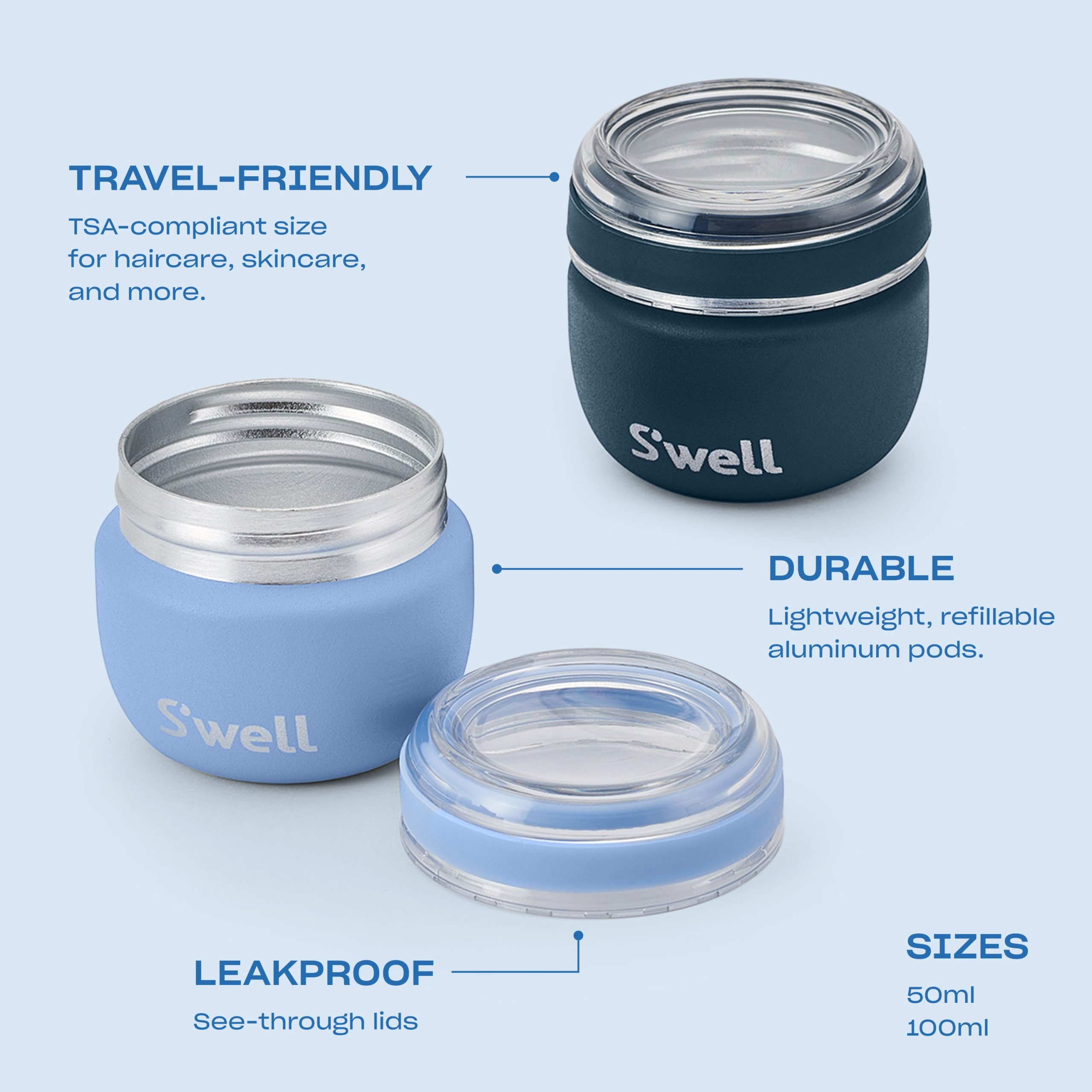 Travel Container Set | 1.7oz Chambray Azurite - Image 7