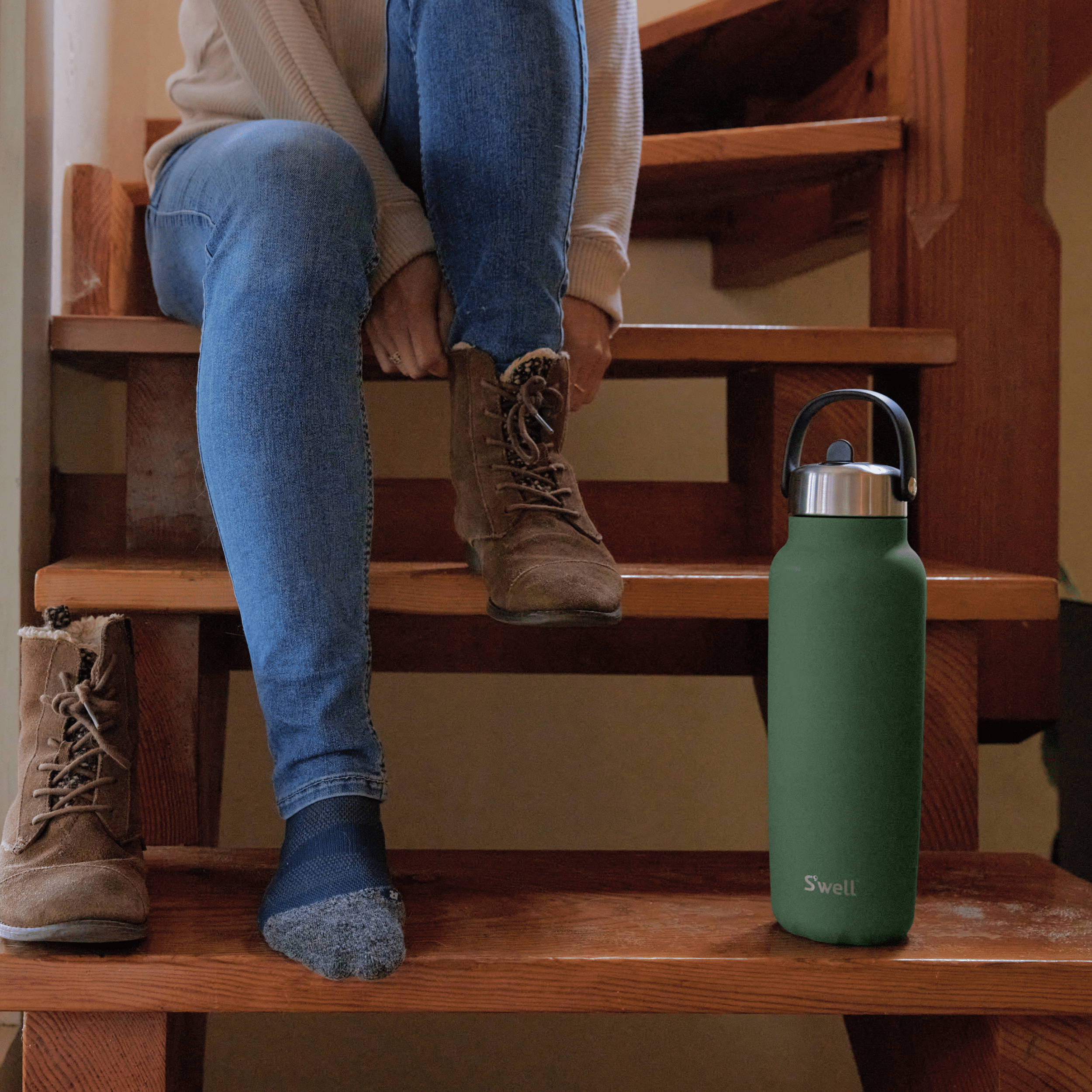 Explorer with Flip Straw Lid | 40oz Green Jasper - Image 2
