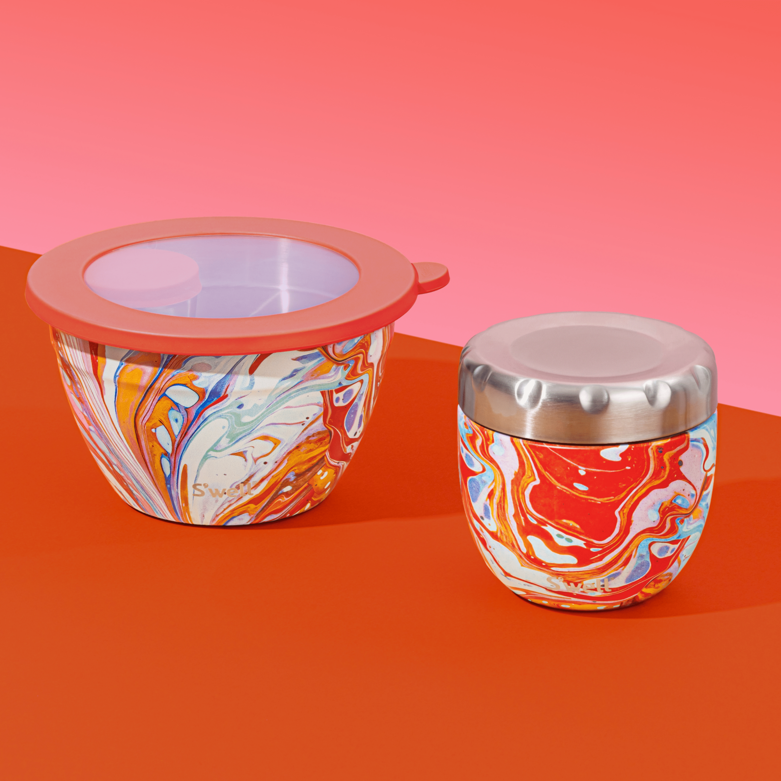 Salad Bowl Kit | 64oz Marble Swirl - Image 2