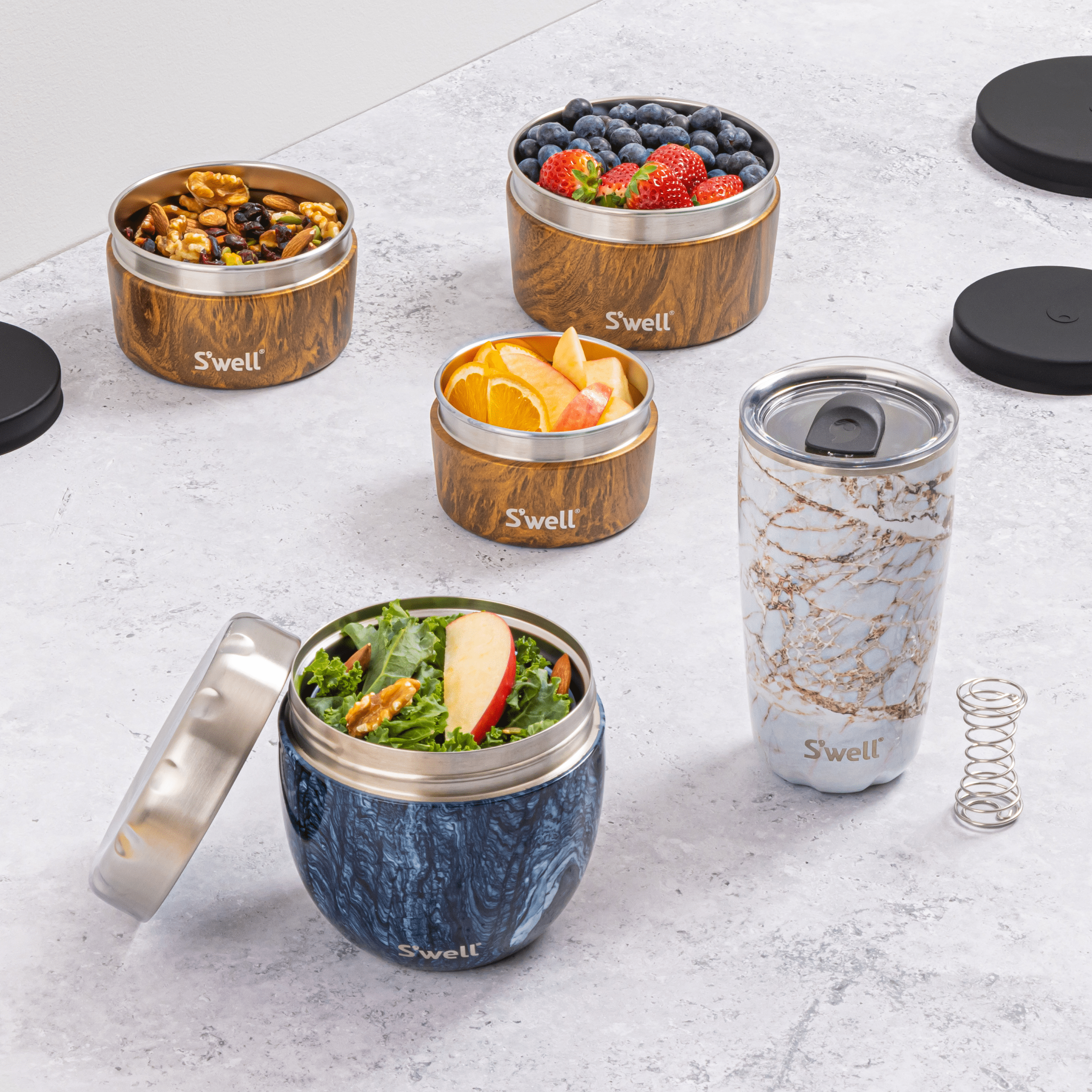 Food Canister Set | Teakwood - Image 2