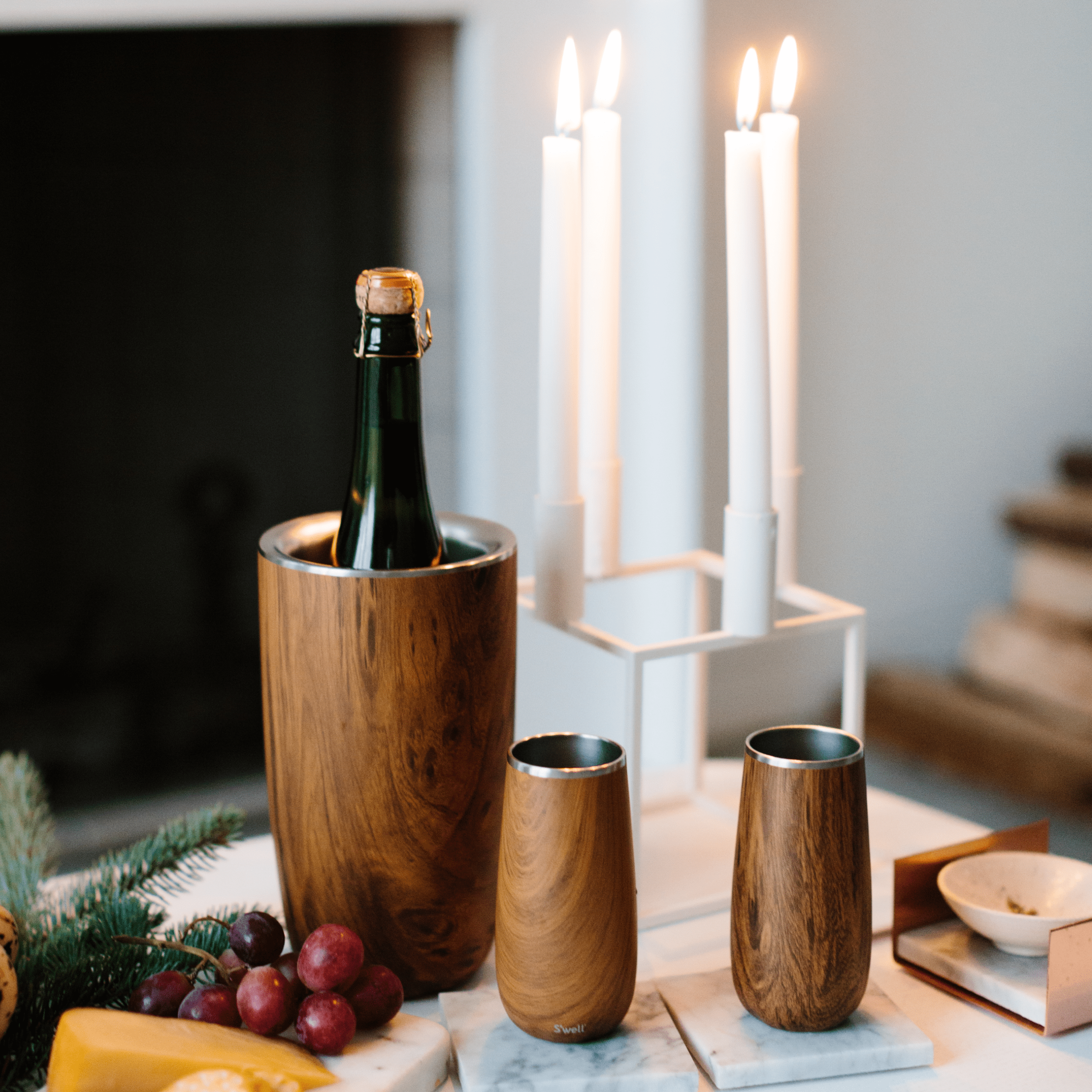 Wine Chiller | 25oz Teakwood - Image 2